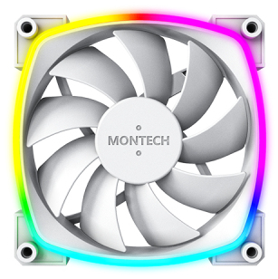MONTECH AX120 PWM ARGB Gehäuselüfter 120 mm 3er Pack Weiß