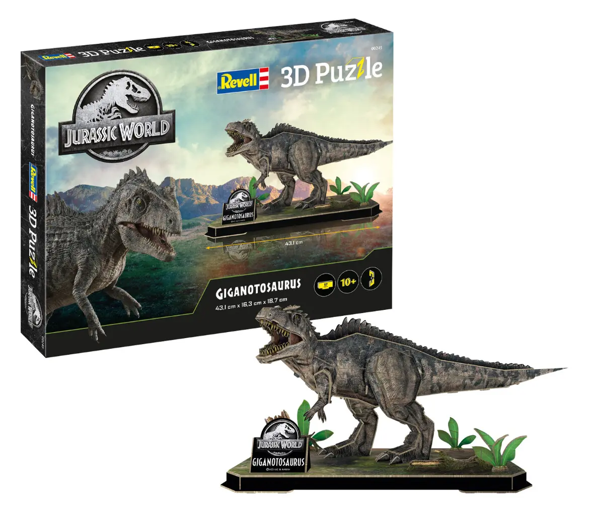 Revell 00245 3D-Puzzle Jurassic World Giganotosaurus 60 Teile 43,1 cm Länge