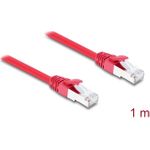 Delock RJ45 Netzwerkkabel Cat.6A S/FTP 1 m rot (81184)