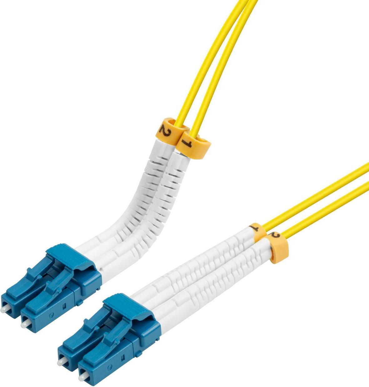 Lanview LC-LC Multimode fibre cable duplex 0.5m OS2 LSZH (LVO2314005-FLEX)