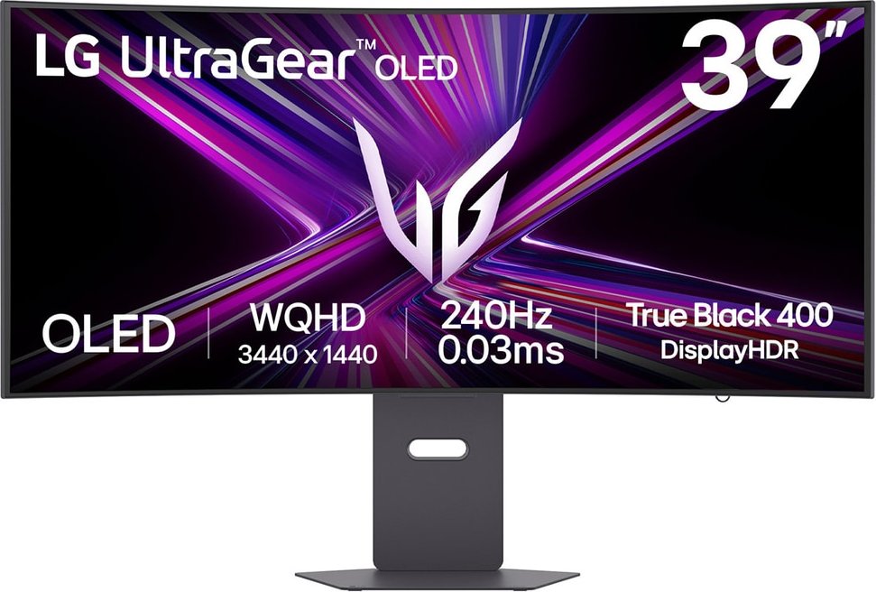 LG Ultra Gear OLED 39GX900A-B, Gaming-Monitor 99.1 cm (39 Zoll), schwarz, WQHD, Curved, VRR, HDR10, 240Hz Panel (39GX900A-B)