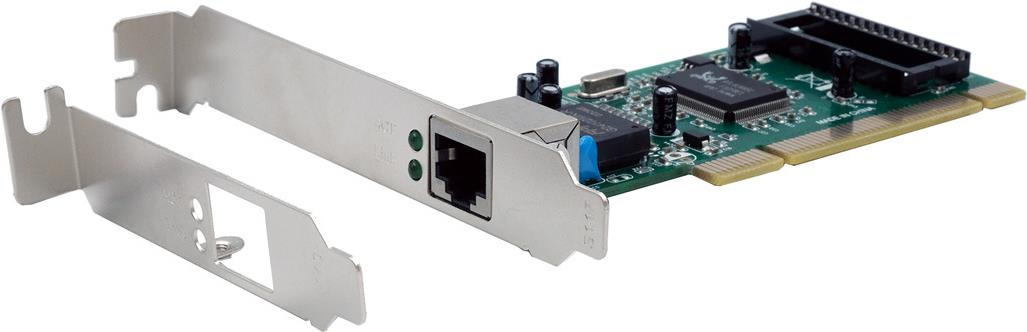 Exsys EX-6069-L PCI Gigabit Ethernet Netzwerkadapter Low-Profile Grün