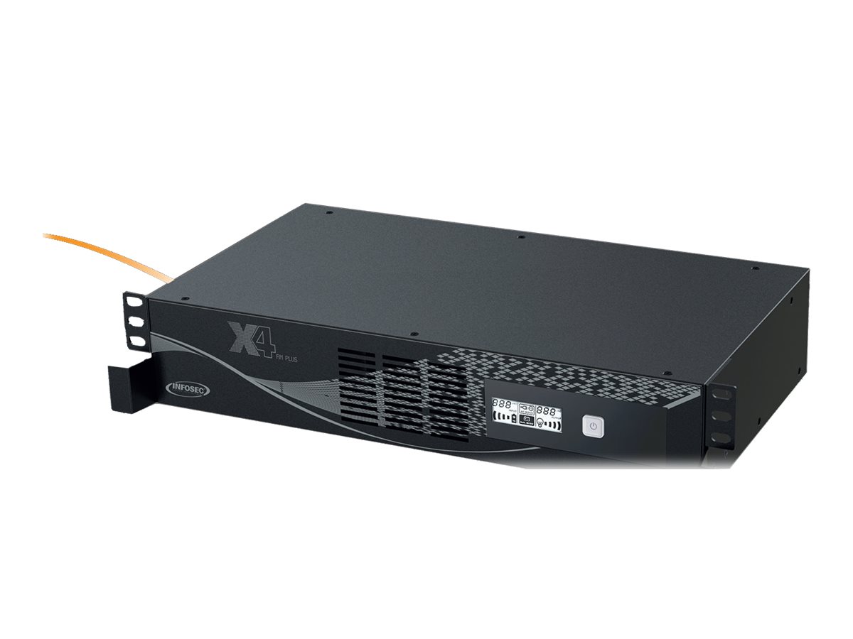 Infosec X4 RM Plus 600 USV Line-Interaktiv 600 VA 360 W Rackmount 2U Schwarz