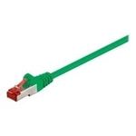Wentronic Goobay CAT 6 Patchkabel, S/FTP (PiMF), Grün, 10 m - LSZH halogenfrei, Kupfer (68294)