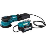 Makita BO001CGZ Akku-Exzenterschleifer ohne Akku Ladegerät 40 V O 125 (BO001CGZ)