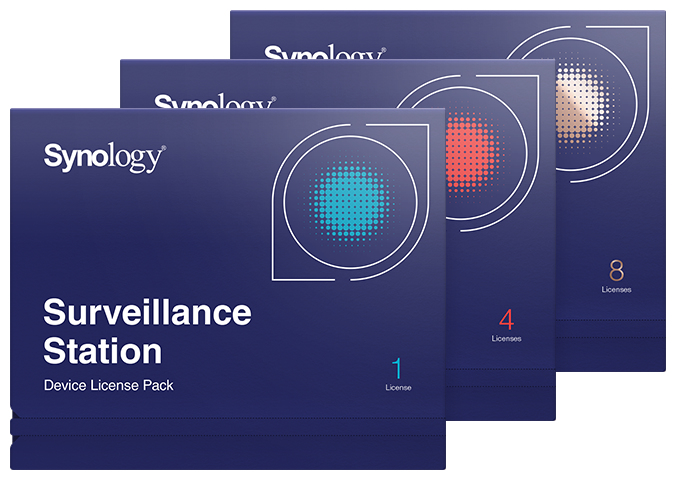 Synology Device License (X 4) Lizenz für 4 IP-Kameras