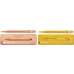 CARAN D'ACHE Druckkugelschreiber 849 Brut Rosé, roségold Strichstärke: M, Strichfarbe: schwarz, sechseckiger Schaft - 1 Stück (849.997)