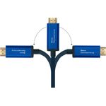 Alcasa 4520-CSF010B Videokabel-Adapter 1 m USB Typ-C HDMI Typ A (Standard) Blau (4520-CSF010B)