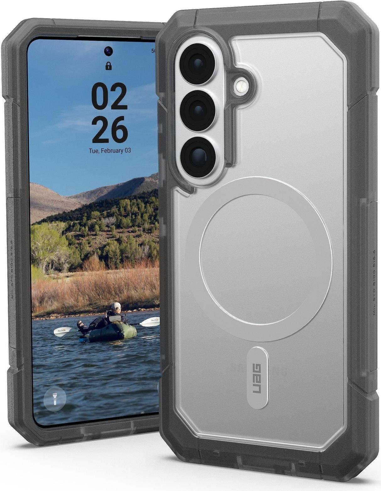 UAG Urban Armor Gear Trooper Case mit Magnet-Modul | Samsung Galaxy S26 | transparent/ash (grau) | 214518114G31 (214518114G31)