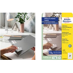 AVERY Zweckform Universal-Etiketten, 96 x 50,8 mm, weiß wiederablösbar, mit umlaufendem Rand, FSC zerzifiziert - 1 Stück (L4744REV-10)