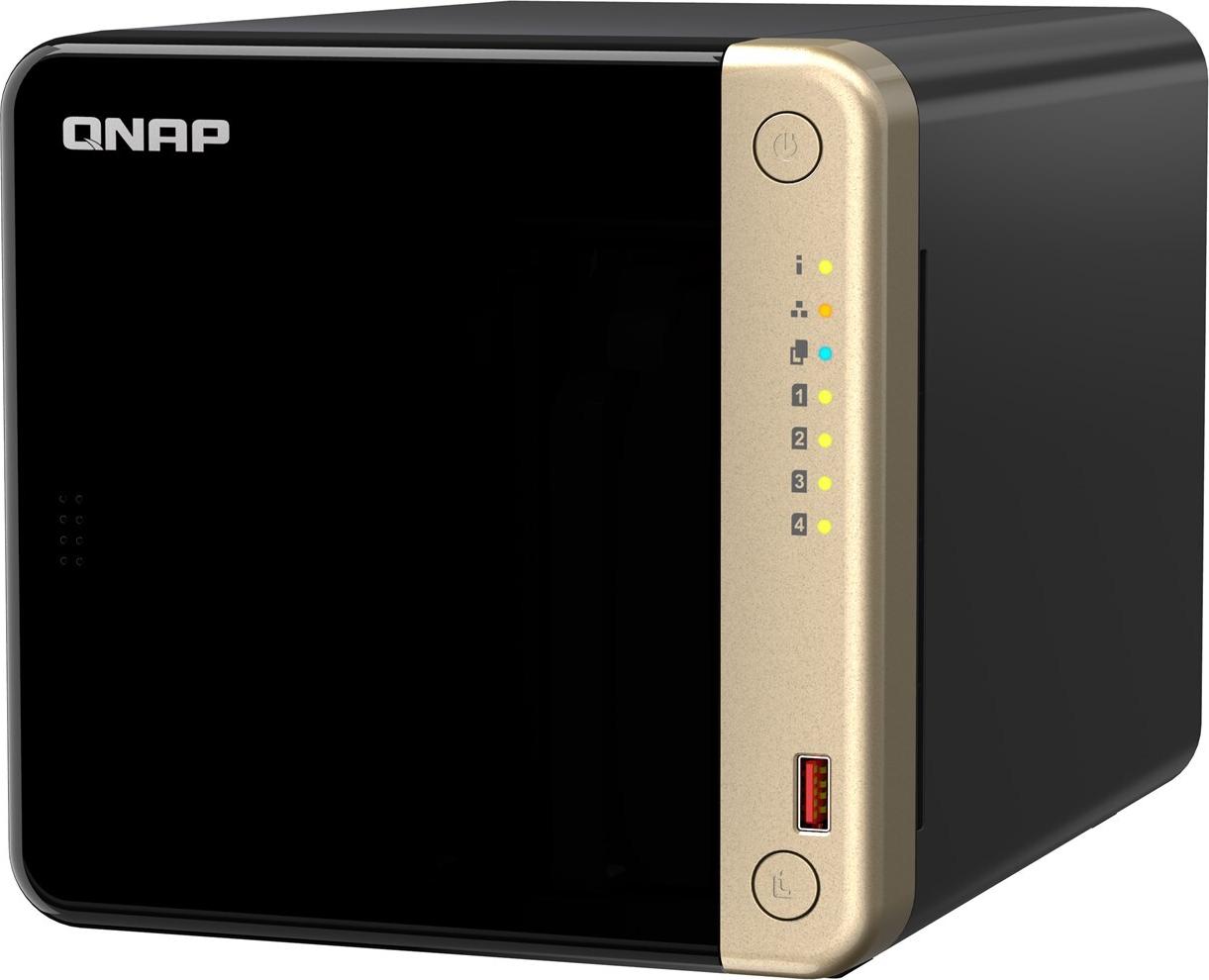 QNAP TS-464 NAS-Server 8 GB RAM Schwarz