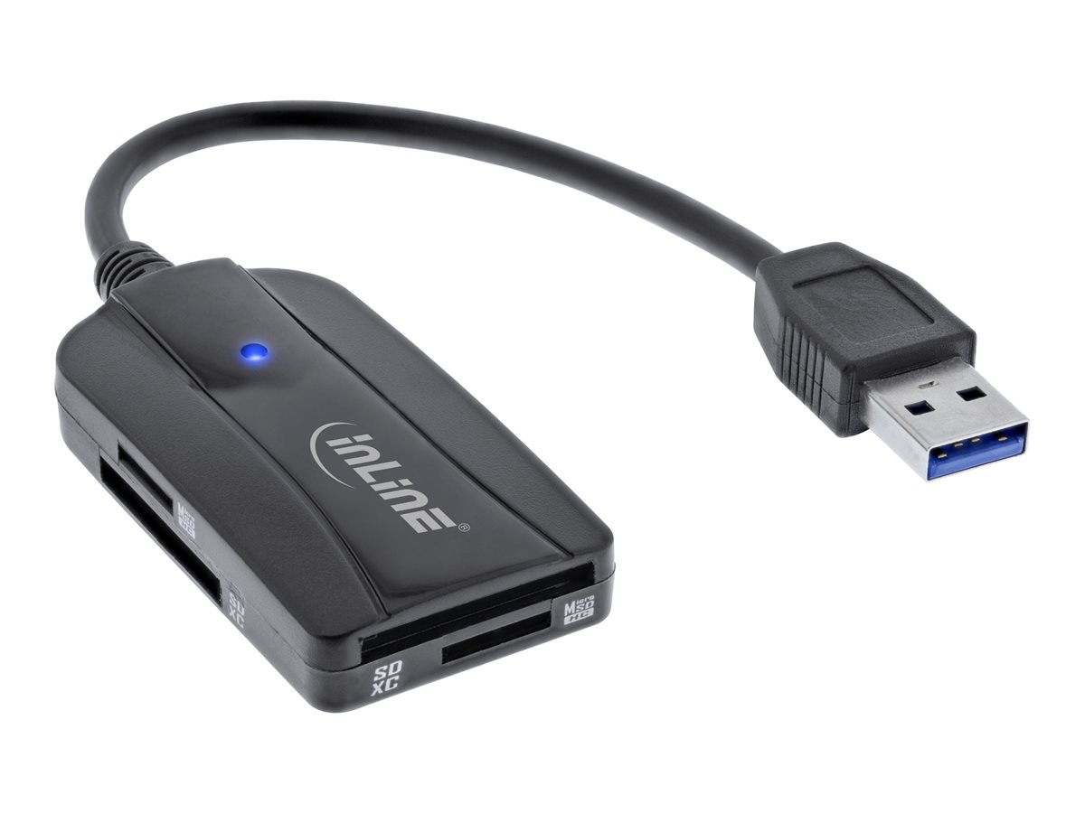 InLine 66772A Kartenleser extern USB 3.1 Gen 1 USB-A Schwarz