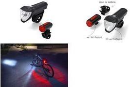 FISCHER Akku-LED-Beleuchtungs-Set TWIN, 50/25/15 Lux superhelle Frontleuchte, 3-fach umschaltbar von 50 Lux - 1 Stück (50428)