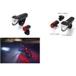 FISCHER Akku-LED-Beleuchtungs-Set TWIN, 50/25/15 Lux superhelle Frontleuchte, 3-fach umschaltbar von 50 Lux - 1 Stück (50428)