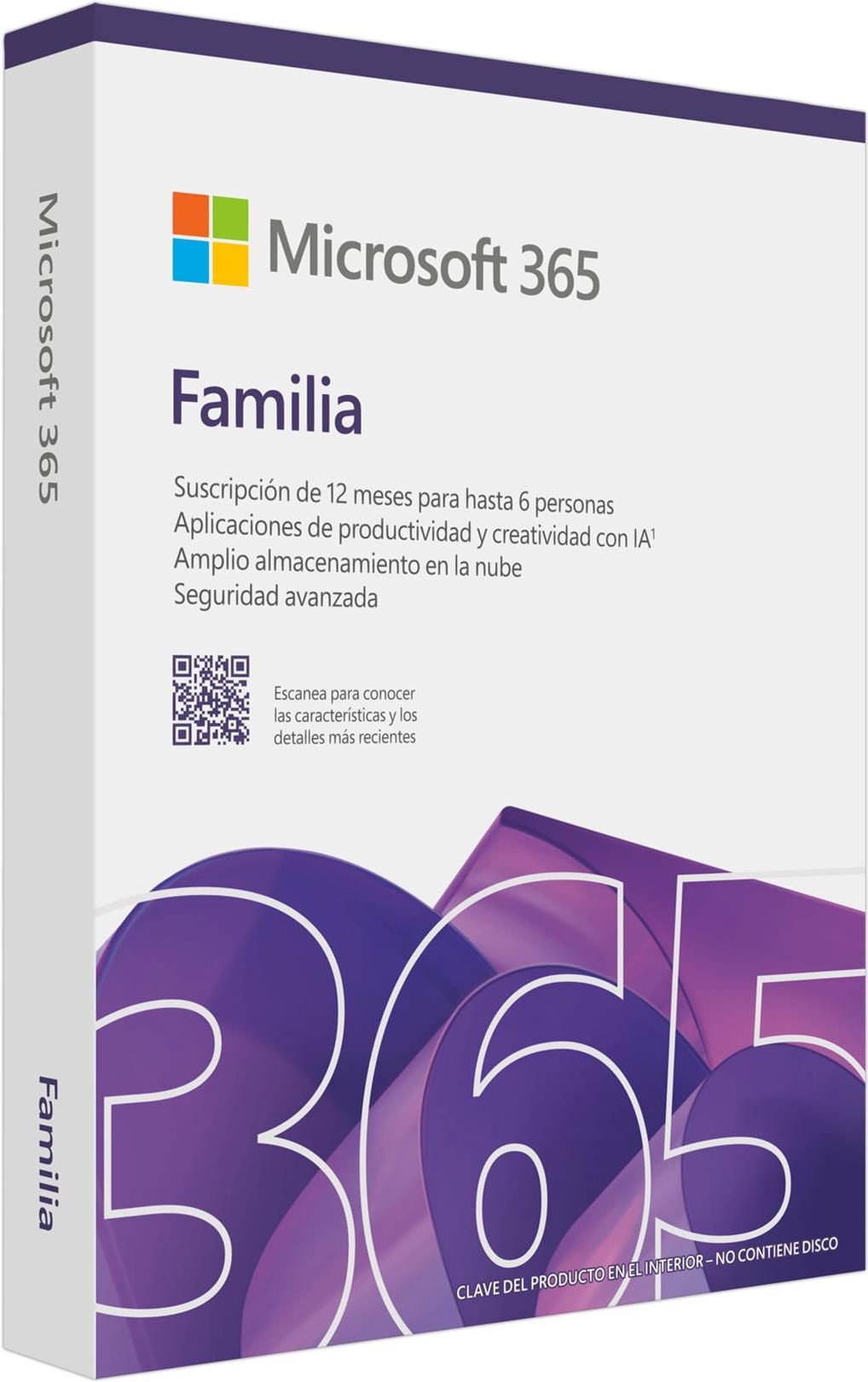 Microsoft 365 Family (Office-Apps inkl. Copilot-KI und 6TB Cloudspeicher) | Download & Produktschlüssel (EP2-36894)