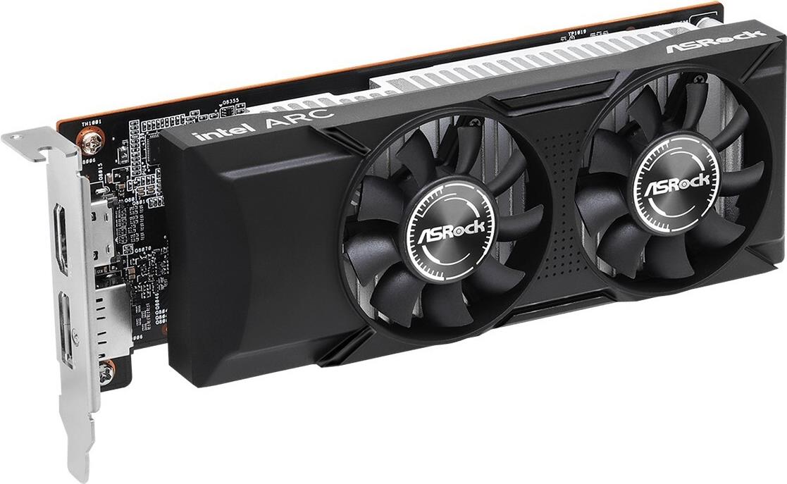 ASRock Intel Arc A310 Low Profile 4 GB GDDR6 Grafikkarte Schwarz