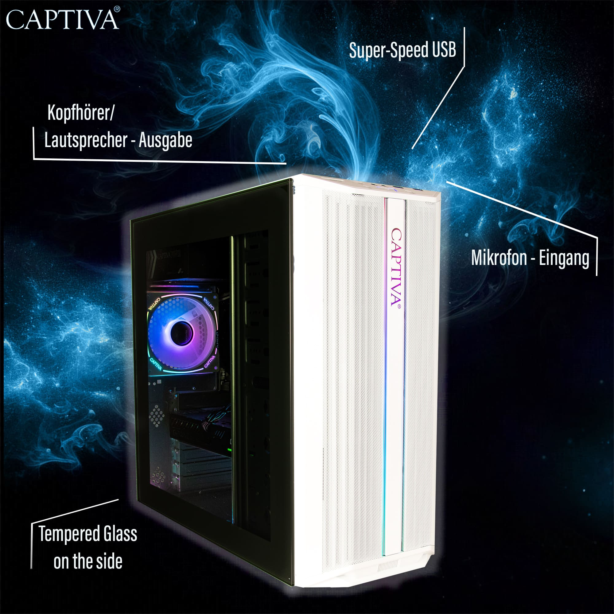 CAPTIVA Power Starter R95-897 AMD Ryzen 5 5600G 16 GB RAM 500 GB SSD Weiß