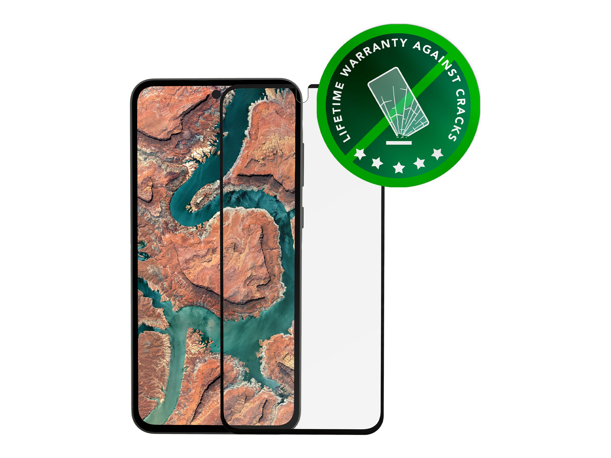 dbramante1928 Eco-Shield Bildschirmschutz für Samsung Galaxy A35 5G 6,4" Black Edge