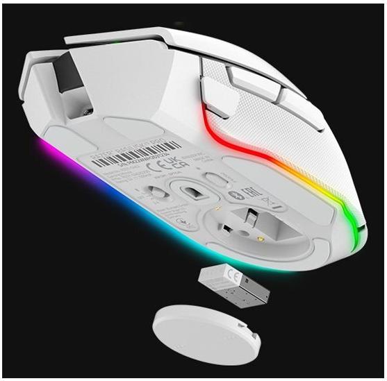 Razer Basilisk V3 Pro Kabellose Gaming-Maus Optisch 30000 DPI 11 Tasten Weiß