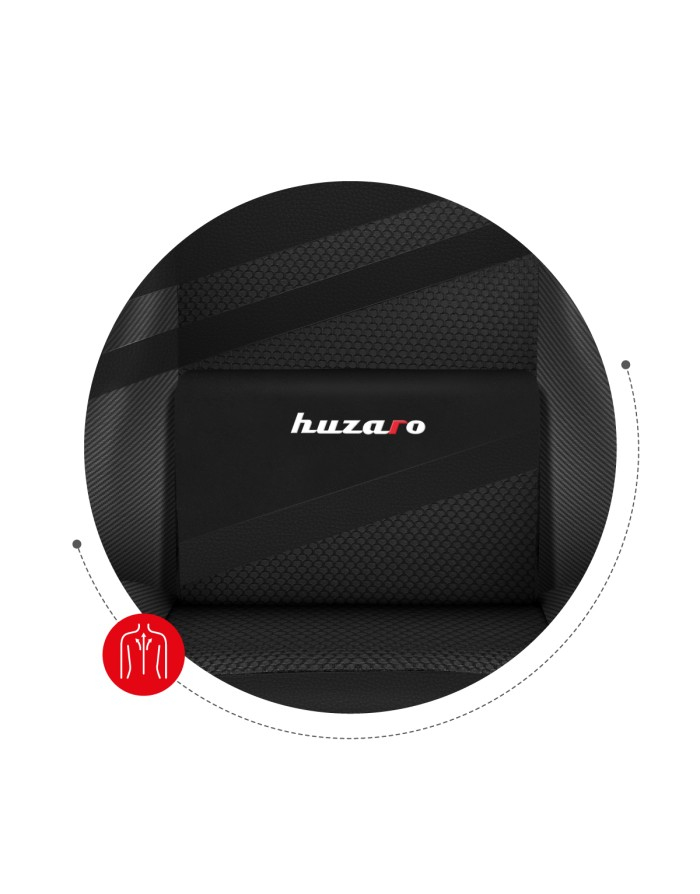 Huzaro Force 4.4 Carbon Gaming-Stuhl Schwarz, Karbon