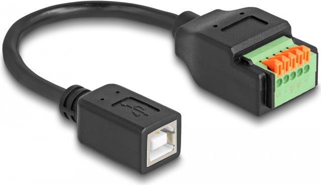 Delock USB-Adapter 5-poliger Anschlussblock zu USB Typ B (W) (66250)