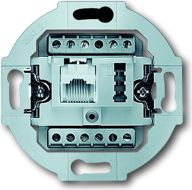 Busch-Jaeger 0230-0-0381 Metallisch - Weiß Steckdose (2CKA000230A0381)