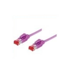 Patchkabel S/FTP, PiMF, Cat 6, erikaviolett, 2,0 m halogenfrei, mit Draka-Kabel und Hirosesteckern TM21 (bisherige Bezeichnung S/STP) (71802M)