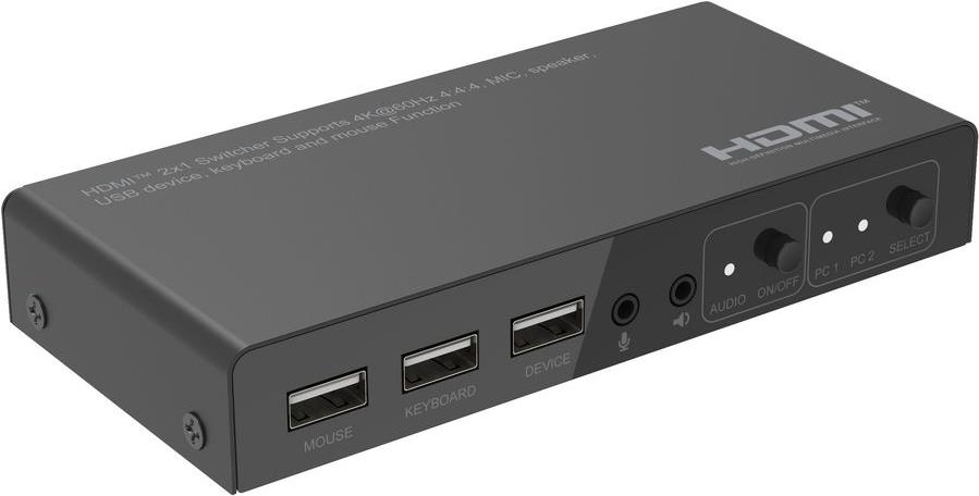Microconnect MC-HDMIKVM0201-4K. Tastatur Porttyp: USB, Maus-Porttyp: USB, Video Porttyp: HDMI. HD-Typ: 4K Ultra HD, Maximale Auflösung: 3840 x 2160 Pixel. Produktfarbe: Schwarz. AC Eingangsspannung: 5 V, Kompatible Steckertypen: EU. Nachhaltigkeitszertifikate: CE (MC-HDMIKVM0201-4K)