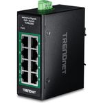 TRENDnet 8-Port Industrial Gigabit PoE+ DIN-Rail Mini Switch (TI-PGLC80)