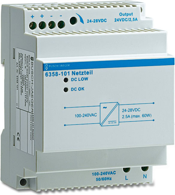 Busch-Jaeger 6358-101 Netzteil & Spannungsumwandler Indoor Weiß (2CKA006310A0166)