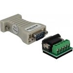 Delock Converter 1 x Serial RS-232 DB9 female to 1 x Serial RS-422/485 DB9 male with ESD protection 15 kV (62920)
