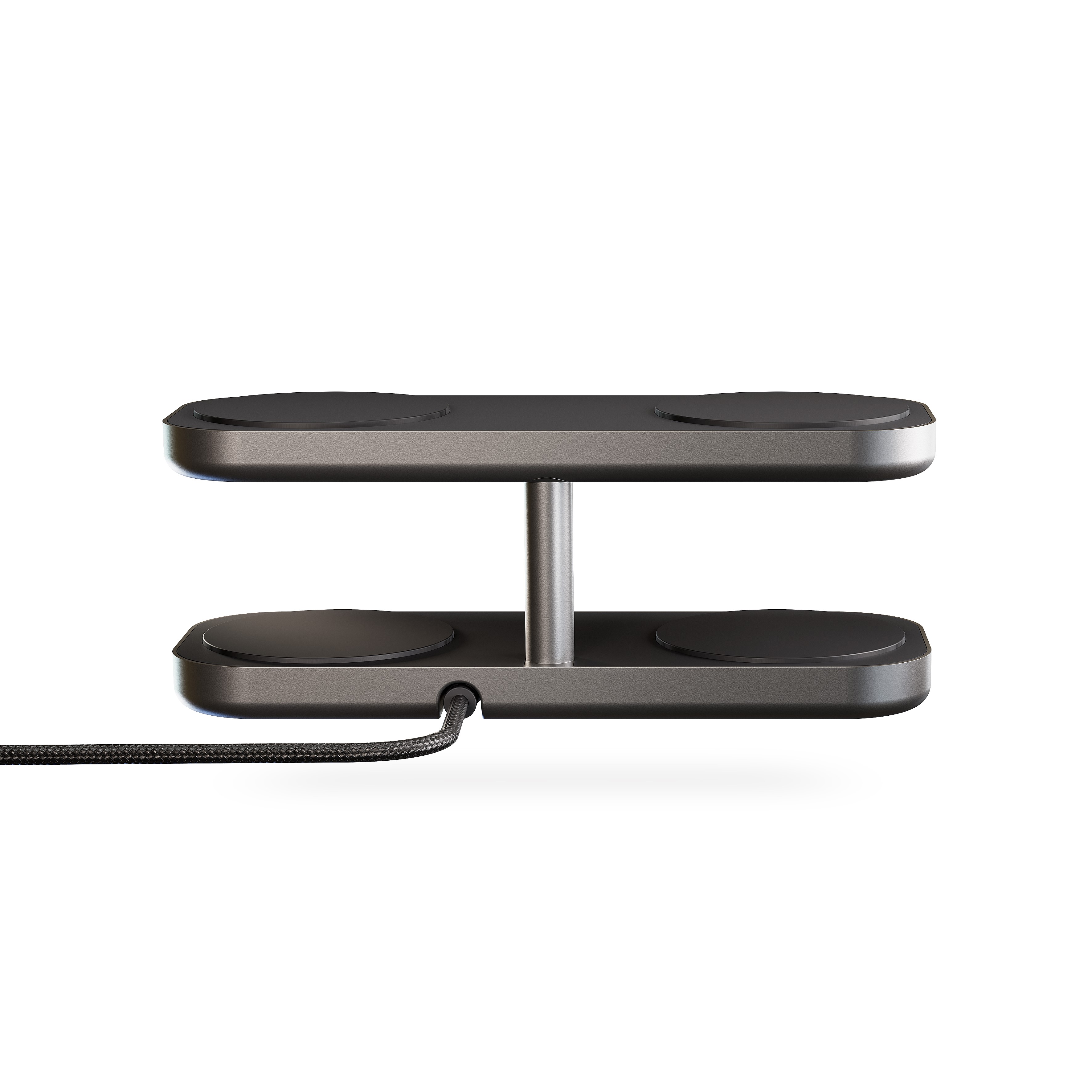 ZENS Aluminium Series Quattro Charger Pro 4 4x 15W Qi2 Schwarz