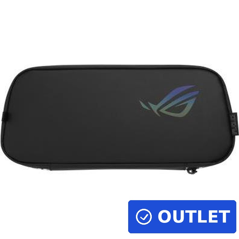 ASUS ROG Ally Travel Case Schwarz Polyester PU wasserabweisend 30,5x14,3x4,3 cm (90NV00D0-B10000) (geöffnet)