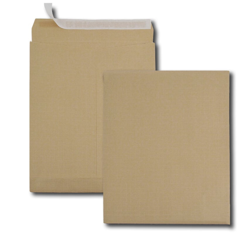 GPV Faltenversandtaschen 340 x 465 mm, 120 g/m², Braun, Selbstklebend