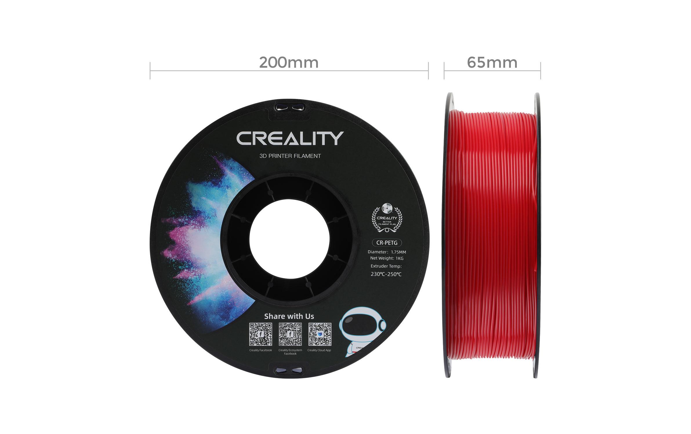 Creality3D CR-PETG Filament 1,75 mm 1 kg Rot