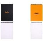 RHODIA Spiralnotizblock No. 18, DIN A4, gepunktet, schwarz Maße: 210 x 297 mm, mit Kopfspirale, 80 g/qm, 80 Blatt - 1 Stück (185039C)