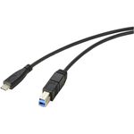 Renkforce RF-5720408 USB Kabel 1,8 m USB 3.2 Gen 1 (3.1 Gen 1) USB C USB B Schwarz (RF-5720408)