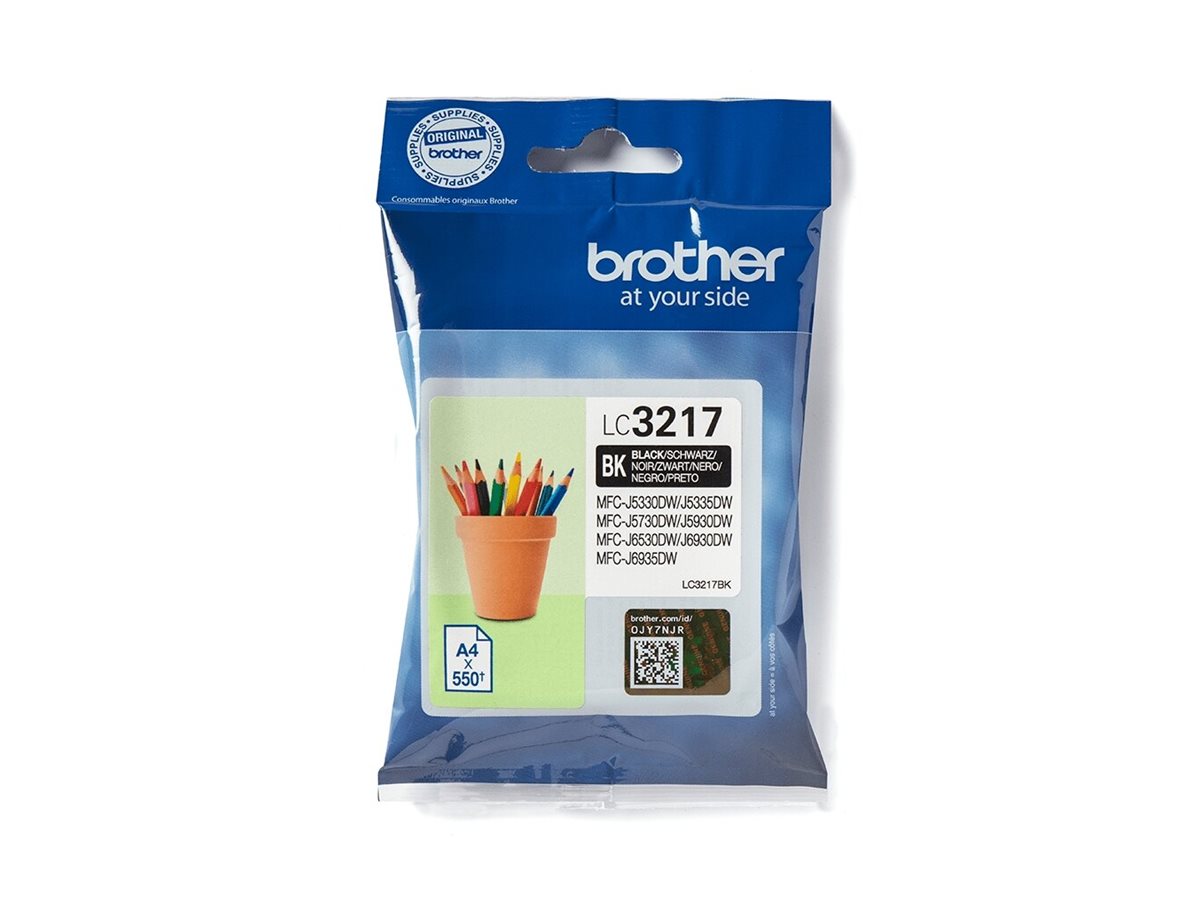 Brother LC Tintenpatrone LC3217BK Original Schwarz
