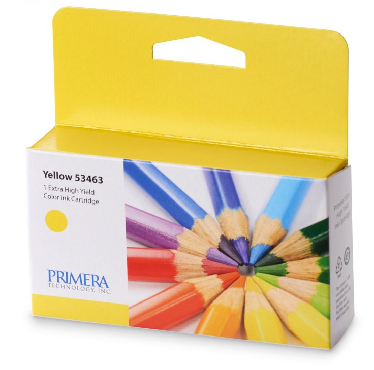Primera Original Tintenpatrone Gelb, Besonders hohe Ergiebigkeit, für Primera LX2000 Color Label Printer