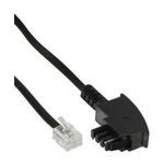 InLine® TAE-F Kabel, 6polig/4adrig, für Import, TAE-F Stecker an RJ11 Stecker, 20m (18920A)