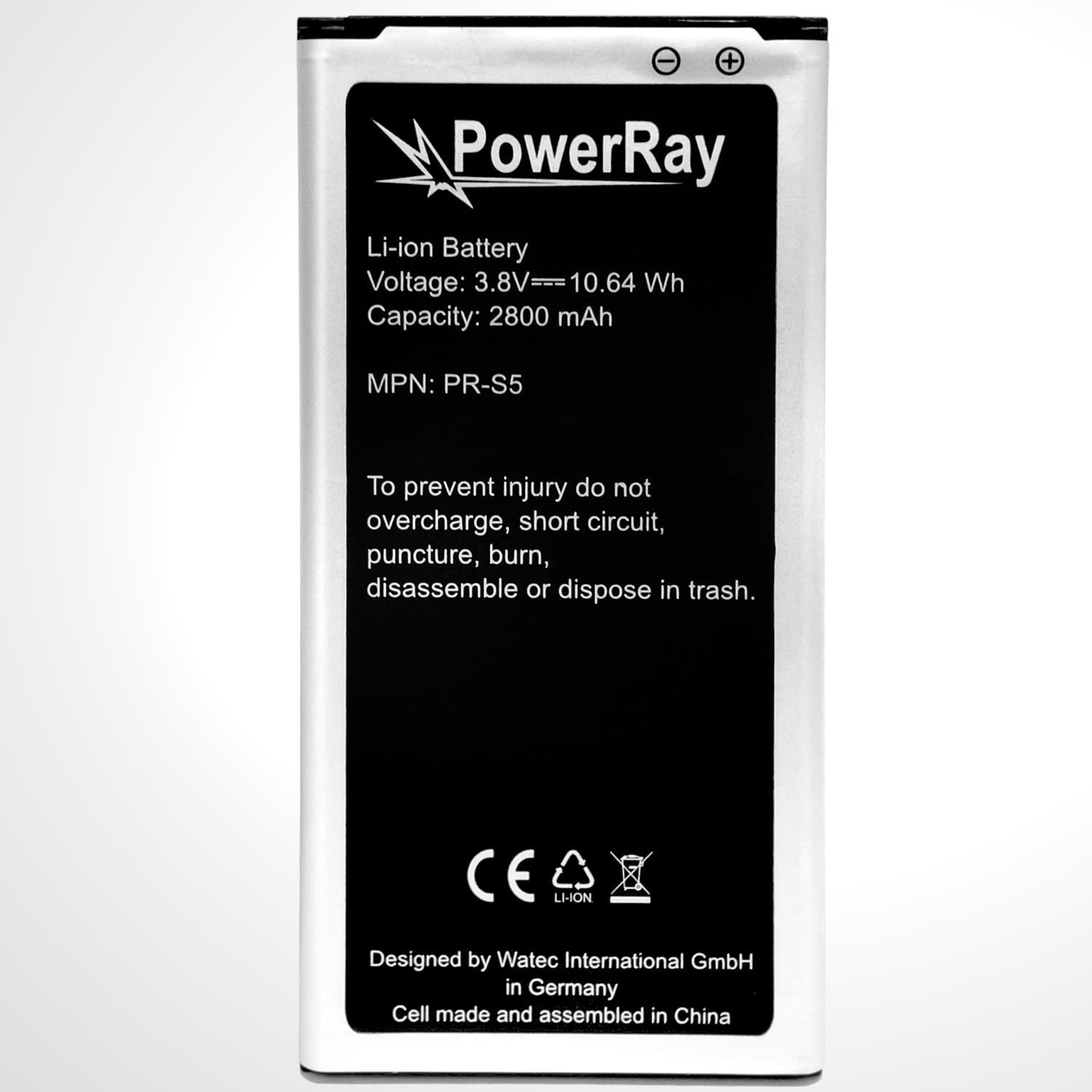 PowerRay Battery PR-S5 for Samsung Galaxy S5, 2800 mAh, Bulk (PR-S5)