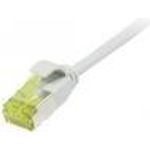 Patchkabel RJ45, CAT6A 500Mhz, 0,5m, grau, U/FTP, slimline rund d=3,8mm, TPE/LSZH(Superflex), AWG32, mitCat.7 Rohkabel, Synergy 21 (S217302V3)