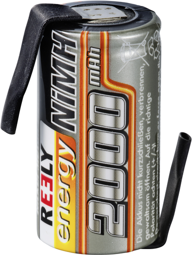 Reely Modellbau-Akku-Einzelzelle NiMH 1.2 V 2000 mAh mit Lötfahne (RE-7851720)