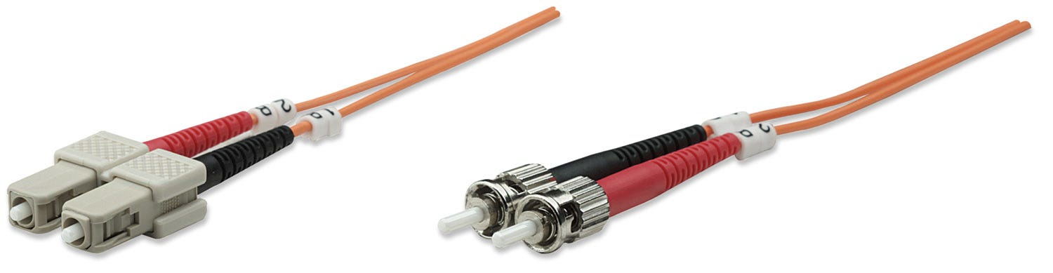 Intellinet LWL Duplex Patchkabel OM2 ST/SC 50/125 µm 3 m Orange