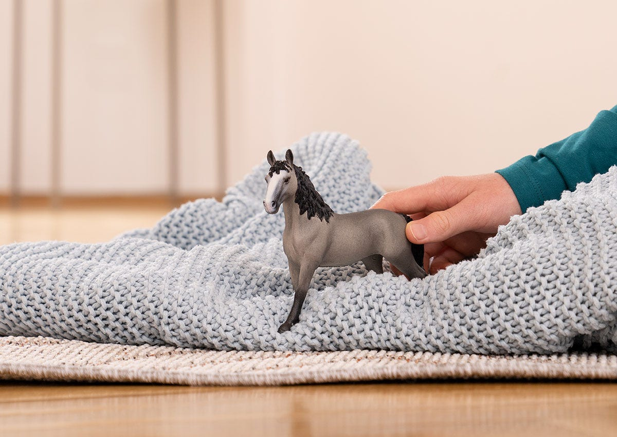 Schleich Horse Club Cheval de Selle Français Stute 13955 Schwarz Grau