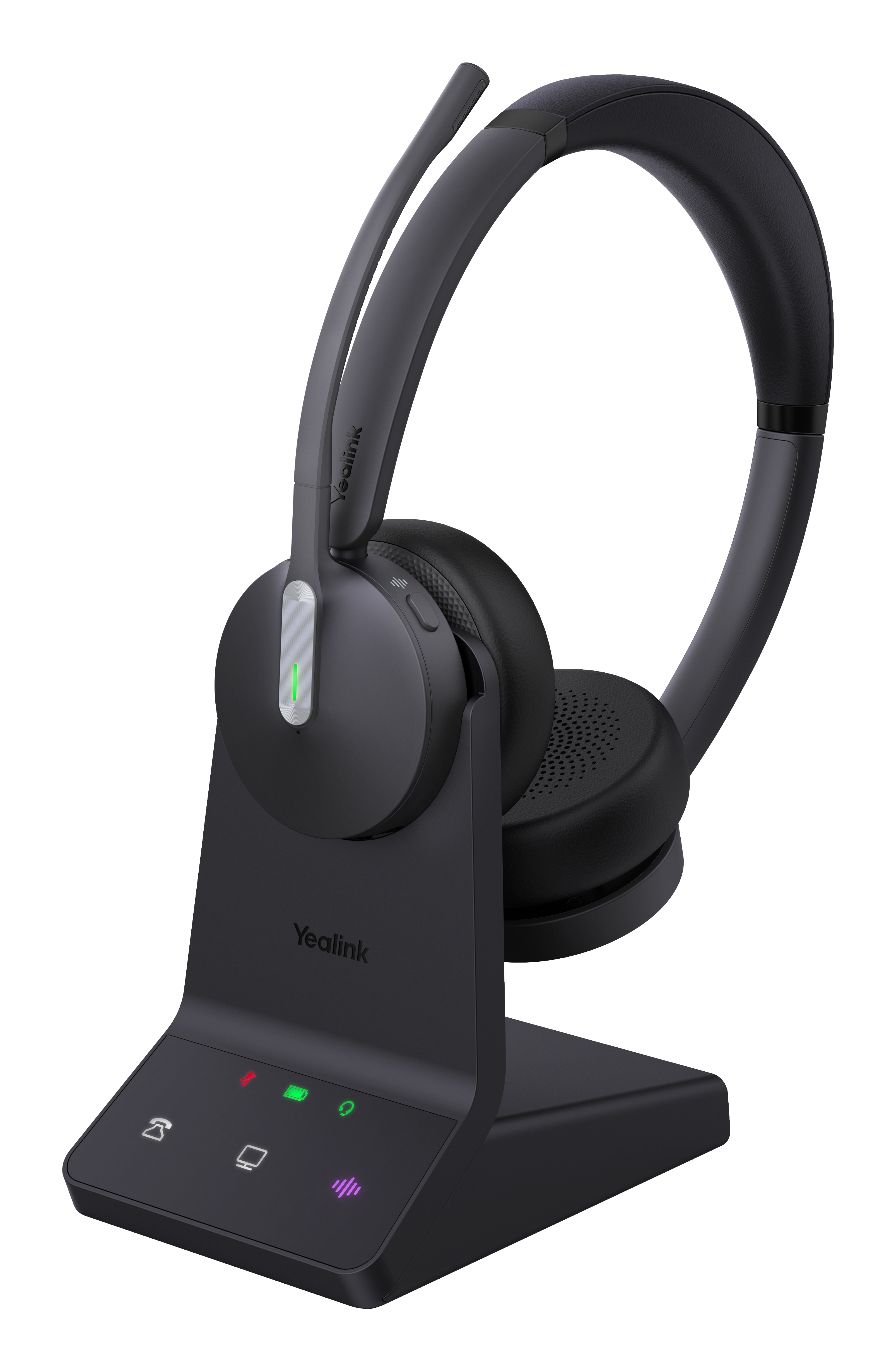 Yealink WH64 Workstation Dual Headset Kabellos On-Ear Bluetooth DECT USB-C Schwarz