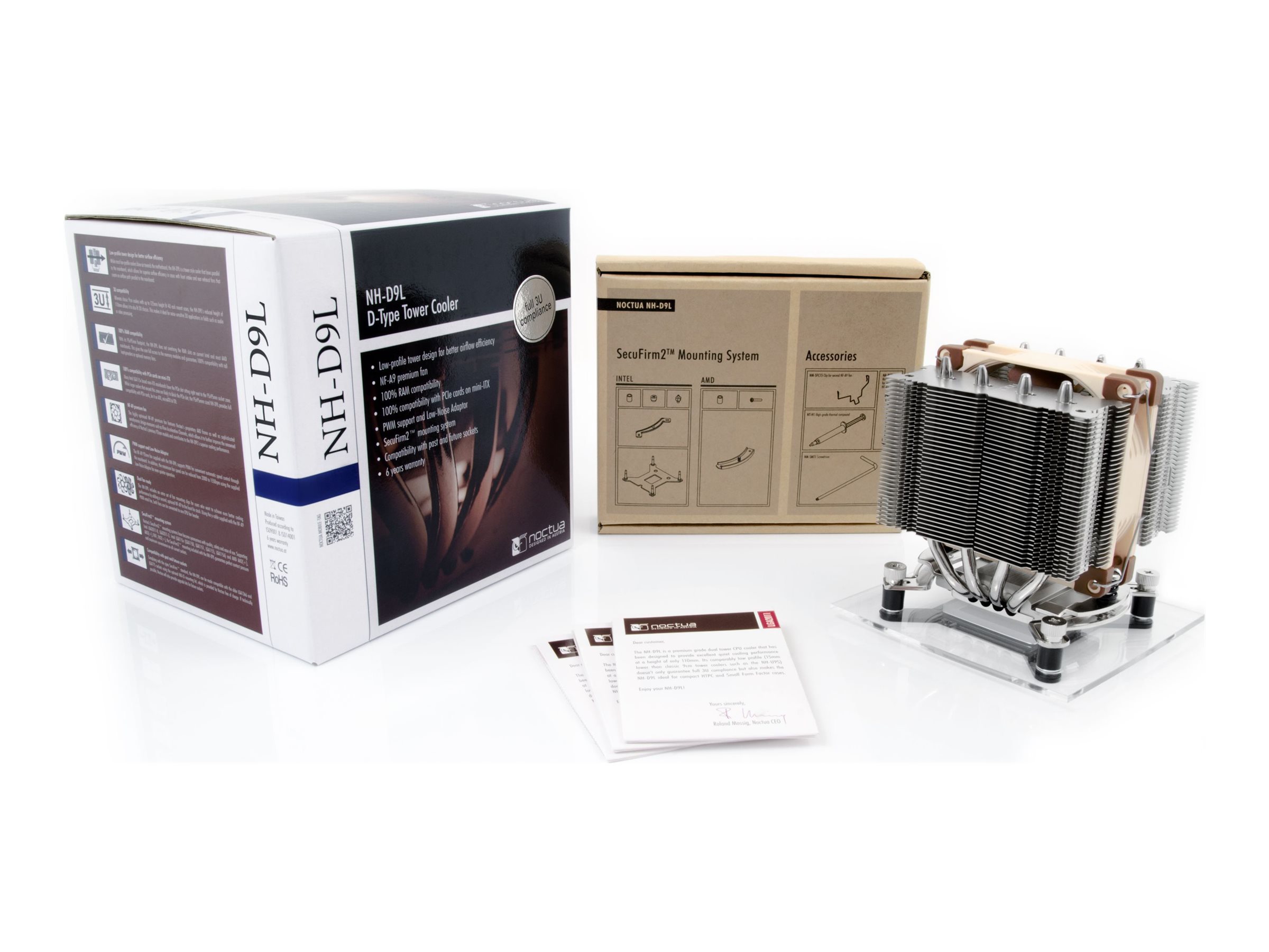 Noctua NH-D9L Prozessor-Luftkühler 92 mm Metallisch