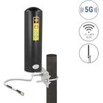 Delock 5G LTE Antenne SMA Stecker 3 - 5 dBi starr omnidirektional Wand- und Mastmontage (10037)