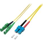 EFB Elektronik Glasfaser LWL Anschlusskabel [1x E2000®/APC 8°-Stecker - 1x SC-Stecker] 9/125µ Singlemode OS2 1.00 m EFB Elektronik (O0939.1)