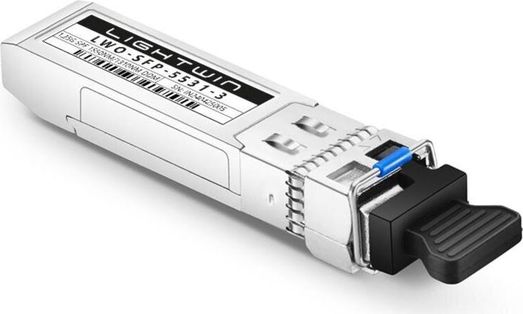 Lightwin 1.25 Gbit SFP BIDI, 1550nmTX/1310nmRX, 3km, DDM, LC-Simplex, Singlemode SFPs / XFPs (LWO-SFP-5531-3)
